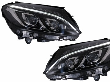 Full LED Headlights suitable for Mercedes C-Class W205 S205 A205 C205 (2014-2018)