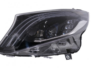 Full LED Headlights suitable for Mercedes V-Class W447 (2016-2020) Black