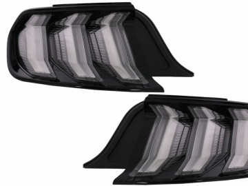 Full LED Taillights suitable for Ford Mustang VI S550 (2015-2019) Smoke Clear with Dynamic Sequential Turning Lights