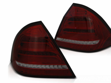 Full LED Taillights suitable for Mercedes Benz C-class W203 (2000-2004) Red Smoke with Dynamic Turn Signal