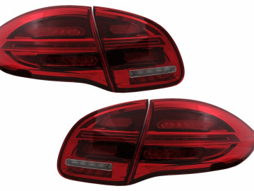 Full LED Taillights suitable for Porsche Cayenne 958 E2 92A Prefacelift (2010-2015) Red White