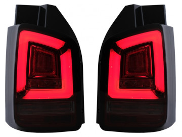 Full LED Taillights suitable for VW Transporter Multivan V T5 Facelift (2010-2015) with Dynamic Turn Signal Red Smoke