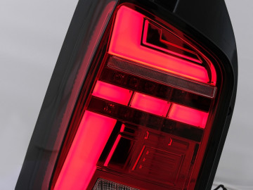 Full LED Taillights suitable for VW Transporter T6 (2015-2020) Dynamic Sequential Turning Light Red Clear