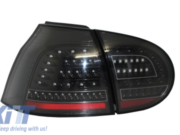 Full Led Taillights suitable for VW Golf V 5 Left Hand Drive (2004-2009) Black Urban Style