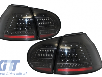 Full Led Taillights suitable for VW Golf V 5 Left Hand Drive (2004-2009) Black Urban Style