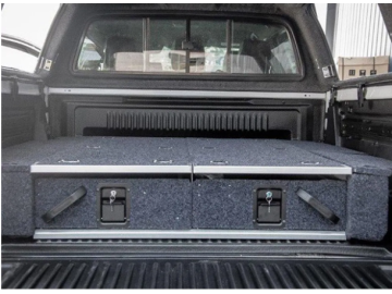 Gaveta reforçada OFFROAD modelo 1380 para pick-up/UTE, altura de 24 cm 