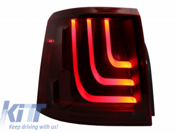 Glohh LED LightBar Taillights suitable for Range Rover Sport L494 (2013-up) GL-5X Smoke High Gloss Black Trim