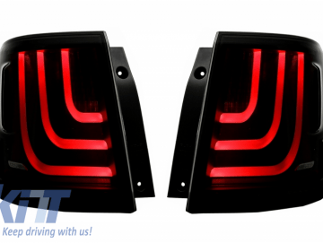 Glohh LED LightBar Taillights suitable for Range Rover Sport L494 (2013-up) GL-5X Smoke Platinum Satin Trim