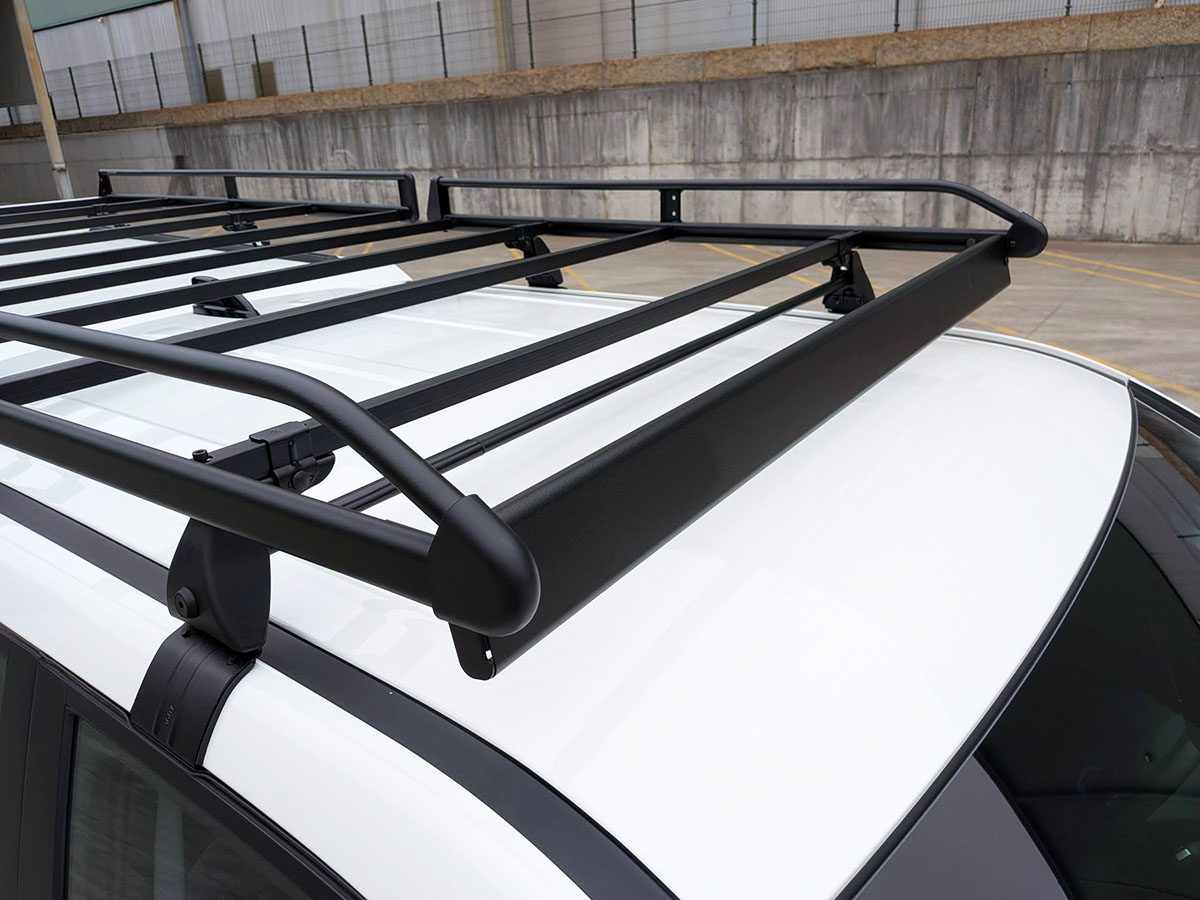 Grade de tejadilho reforçada para hardtop e cabina, com defletor e rolo (compatível com Alpha GSE e Aeroklas ABS)