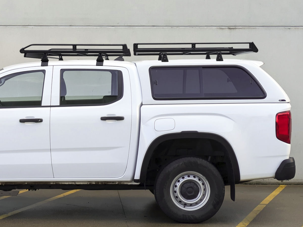 Grade de tejadilho reforçada para hardtop e cabina, com defletor e rolo (compatível com Alpha GSE e Aeroklas ABS)