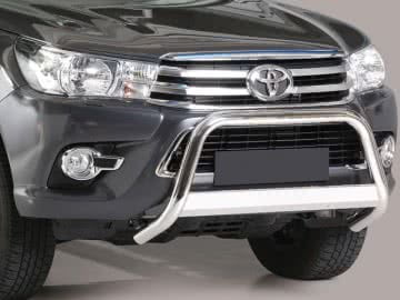 Grelha Inox 63MM Baixa Toyota Hilux 2016 C/ CEE