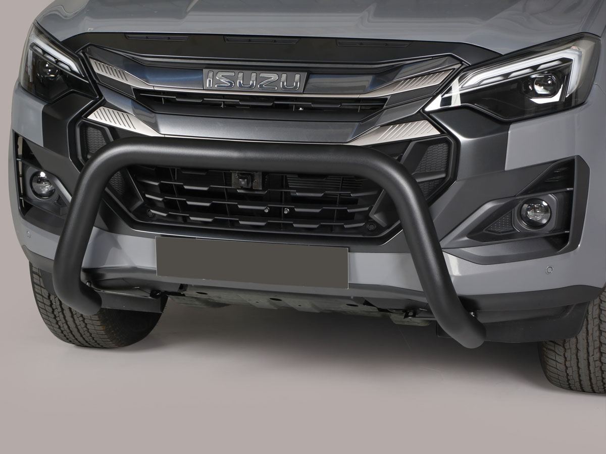 Grelha Frontal SUPER-BAR em aço inoxidável preto Ø76 mm (2026+)