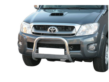 Grelha Frontal em aço inoxidável Ø63mm com barra transversal. Aprovação CE (apenas 2005-2010)