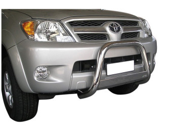 Grelha Frontal em aço inoxidável Ø63mm com barra transversal. Aprovação CE (apenas 2005-2010)