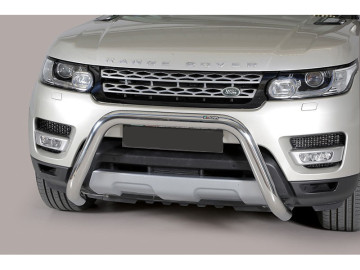 Grelha Frontal em aço inoxidável Ø76mm sem travessa. Aprovado pela CE Range Rover Sport (2014 - 2023)