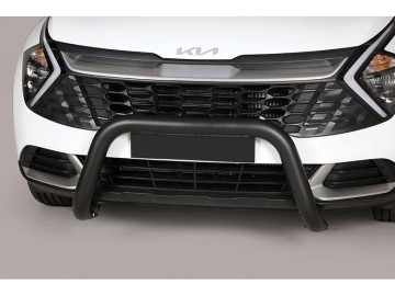 Grelha Frontal preto Ø76mm sem barra transversal. Aprovação CE