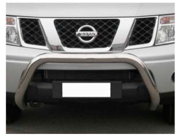 Grelha central em aço inox Ø76mm sem travessa. Aprovação CE (apenas 2005-2010) / Navara D40 [2005 - 2015]