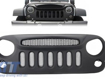 Grille Specter Mask with CREE LED Headlights Angel Eye and Turn Signal Light suitable for Jeep Wrangler Rubicon JK 2007-2017