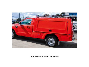 Hard Top Industrial CAR SERVICE / Ford Ranger 2012+ (Cabine Simples) - Ford Ranger PX (2012-2018)