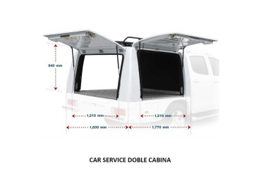 Hard Top Industrial CAR SERVICE / Ford Ranger 2012+ (Cabine dupla)