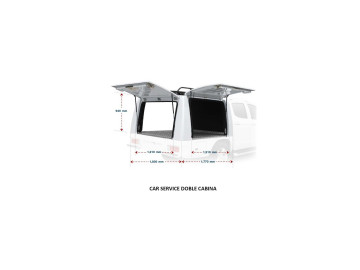 Hard Top Industrial CAR SERVICE / Mitsubishi L200 2015+ & Fiat FULLBACK 2016+ (Cabine Dupla)