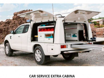 Hard Top Industrial Car Service / TOYOTA HILUX 2016+ (Cabine Extra)