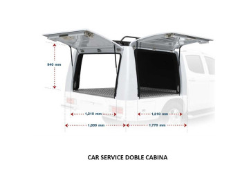 Hard Top Industrial Car Service / Toyota Hilux 2016+ (cabine Dupla)