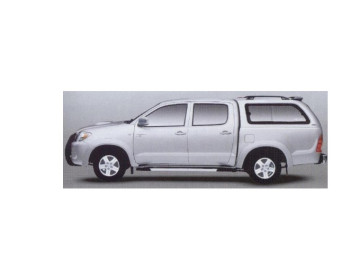 Hard Top em Fibra Cabine Dupla com janela - Toyota Hilux 