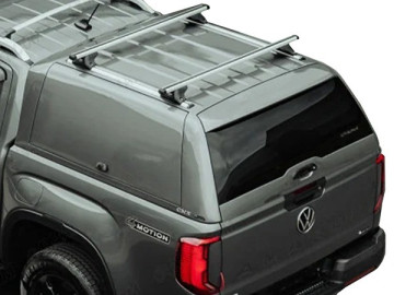 HardTop ALPHA CMX em fibra de vidro, com portas laterais com elevação em fibra de vidro (cabina dupla) (VW Amarok 2023+)