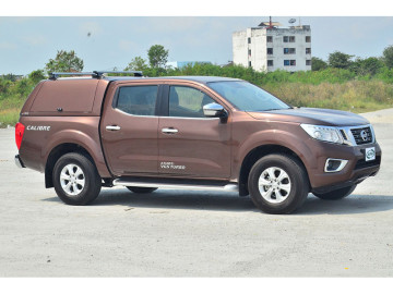 HardTop ALPHA CMX em fibra de vidro, com portas laterais de elevação em fibra (cabine dupla) - Navara D23 NP300 (2016-)