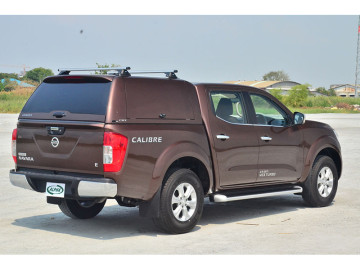 HardTop ALPHA CMX em fibra de vidro, com portas laterais de elevação em fibra (cabine dupla) - Navara D23 NP300 (2016-)