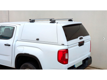 HardTop ALPHA CMX em fibra de vidro, com portas laterais elevatórias em fibra de vidro (cabina dupla)- Ford Ranger (2023+)
