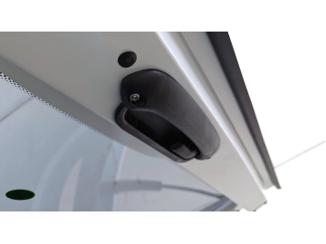 HardTop ALPHA CMX em fibra de vidro, com portas laterais elevatórias em fibra de vidro (cabina dupla)- Ford Ranger (2023+)