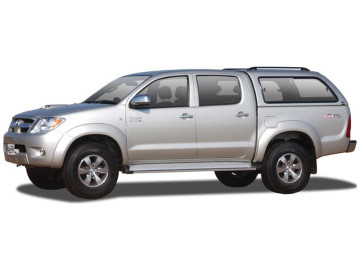 HardTop ALPHA em fibra, com janelas (cabine dupla) - Hilux Vigo (2005-2015)