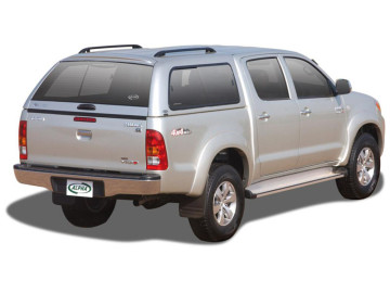HardTop ALPHA em fibra, com janelas (cabine dupla) - Hilux Vigo (2005-2015)