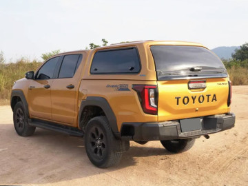 Hardtop AEROKLAS Stylish Plus em ABS com portões para Toyota Hilux 2026+ (cabina dupla)