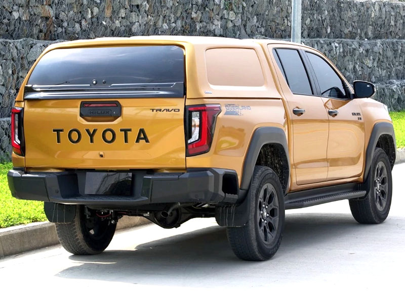 Hardtop AEROKLAS em ABS sem janelas para Toyota Hilux 2026+ (cabina dupla)