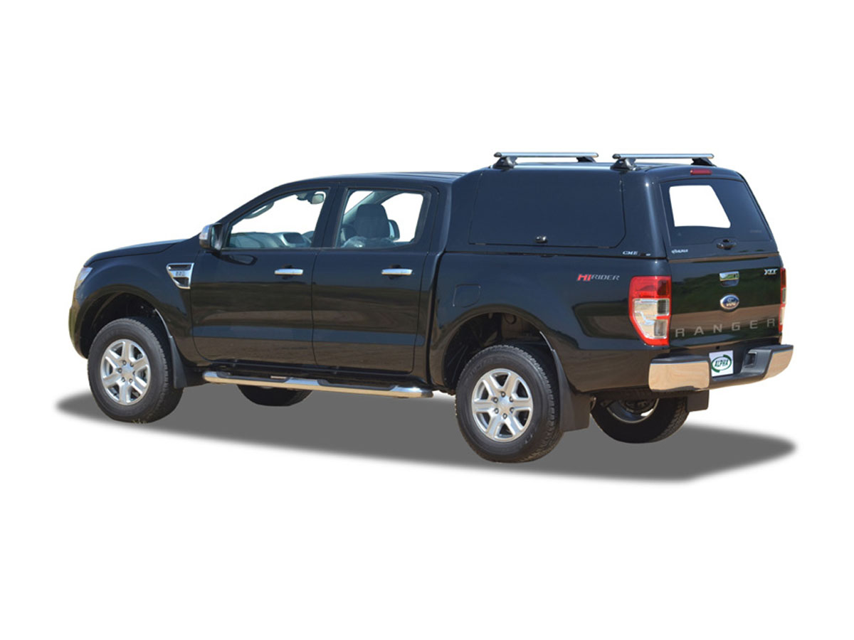 Hardtop ALPHA CME em fibra com portões laterais em fibra para Ford Ranger Cabina Dupla (2006–2012)