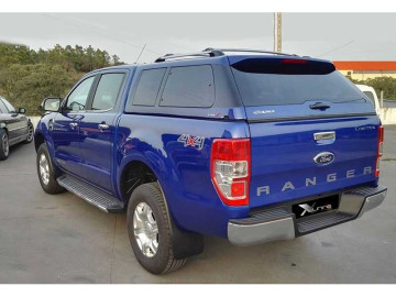 Hardtop ALPHA TYPE-E+ em fibra com janelas para Ford Ranger Cabina Dupla (2012–2023)