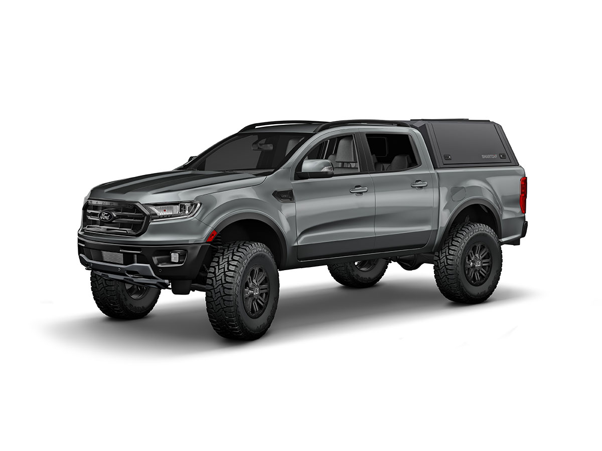 Hardtop SMARTCAP EVO ADVENTURE Ranger 2012-2022 (cabine dupla) - Matte Black