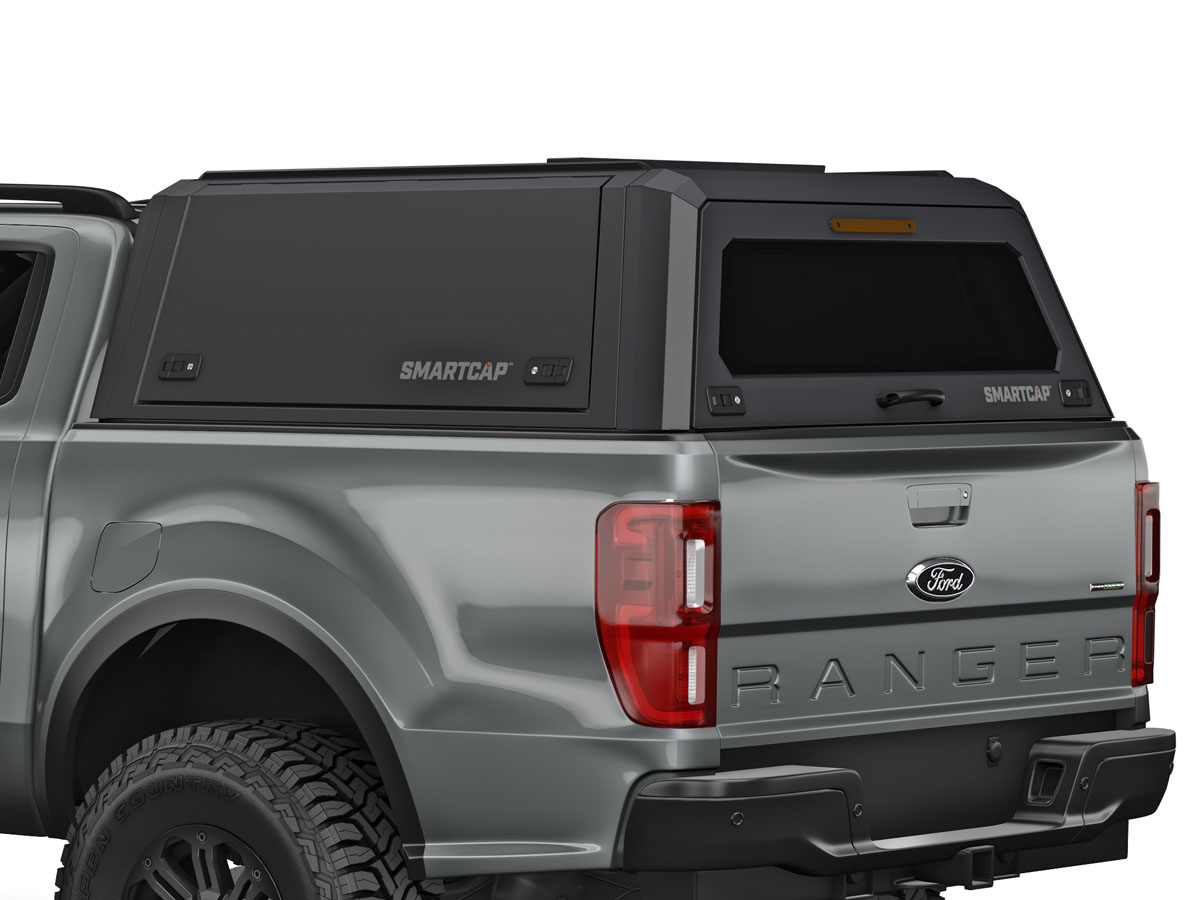 Hardtop SMARTCAP EVO ADVENTURE para Ford Ranger 2012–2022 (Cabina Extra) – Preto Mate