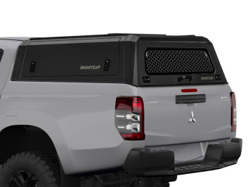 Hardtop SMARTCAP EVO COMMERCIAL para Mitsubishi L200 Triton 2016–2024 (dupla cabina) – Preto Mate