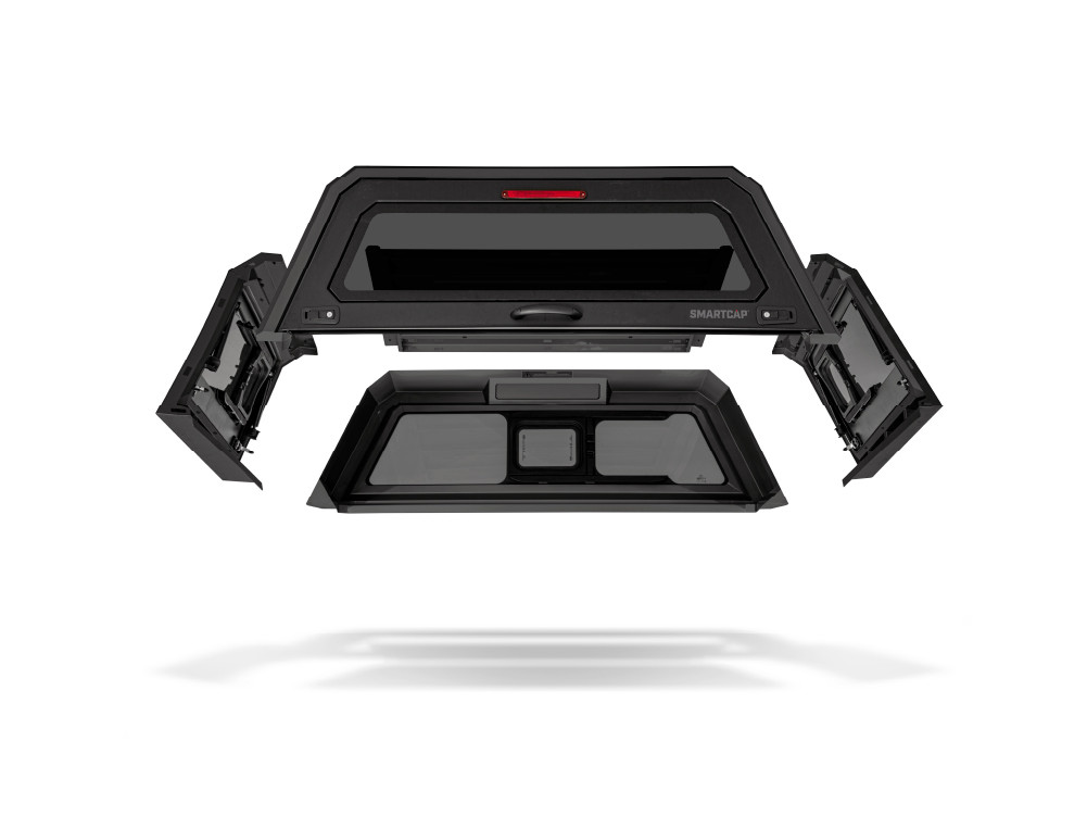 Hardtop SMARTCAP EVO SPORT Ranger 2012-2022 (cabine extra) - Matte Black
