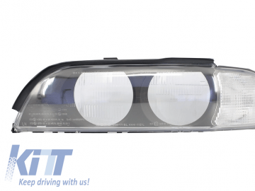 Headlight Glass Lens Replacement suitable for BMW 5 Series E39 Pre Facelift (1996-2000) Left Side