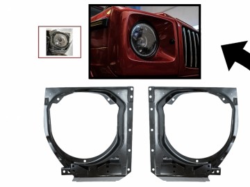 Headlight Support Mounting Brackets suitable for MERCEDES W463 G-Class (1990-2006) Upgrade to (2007-2018)
