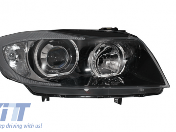 Headlights Angel Eyes suitable for BMW 3 Series E90/E91 (2005-2008) Black