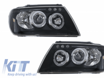 Headlights Angel Eyes suitable for JEEP Grand Cherokee (1999-2004) Black