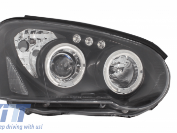 Headlights Angel Eyes suitable for Subaru Impreza II GD (2003-2005) Black