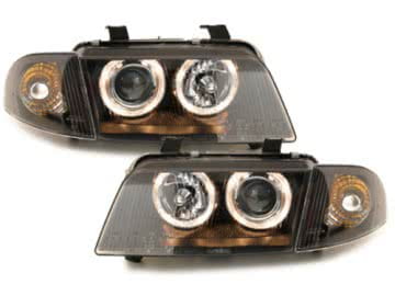 Headlights Angeleyes suitable for AUDI A4 B5 (1995-1998) 2 Halo Rims