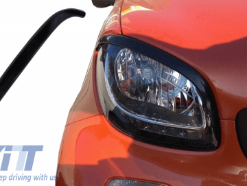 Headlights Covers Eyebrows Trim suitable for SMART ForTwo C453 A453 (2014-Up)